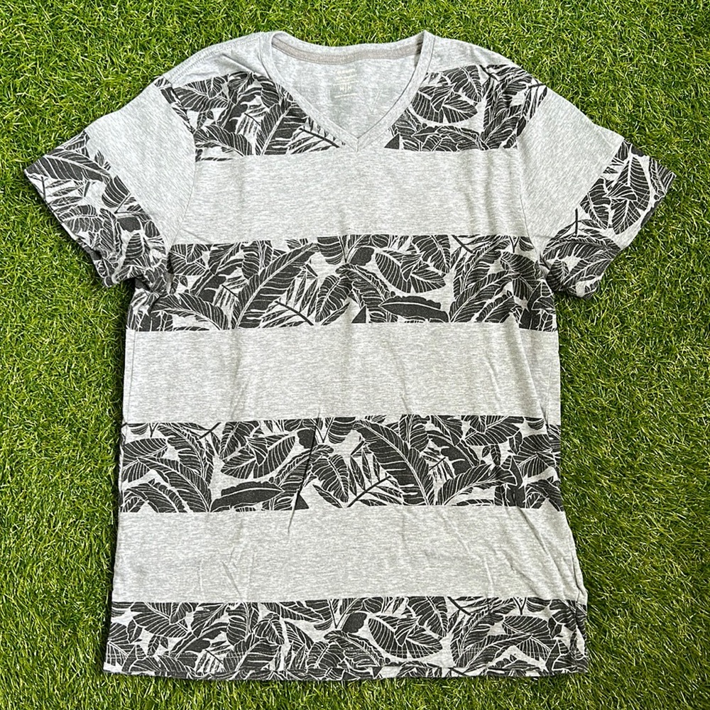Old Navy Striped Floral Print Tee